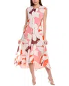 Reiss Becci Floral Printed Midi Dress In Multi