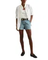 Reiss Belle Linen Button-up Shirt In White