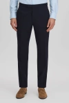 Reiss Belmont - Navy Slim Fit Side Adjuster Trousers, 36