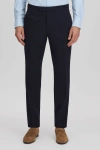 Reiss Navy Slim Fit Side Adjuster Trousers In Navy