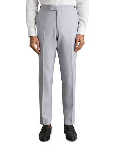 Reiss Belmont Slim Fit Textured Mixer Trousers In Blue