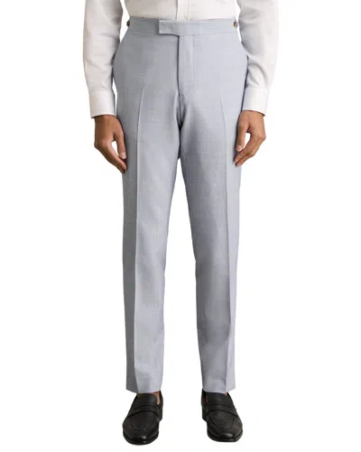 Reiss Belmont Textured Mixer Wool-blend Trouser In Gray