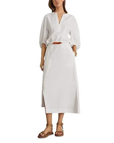 Reiss Belted Split Midi Skirt
