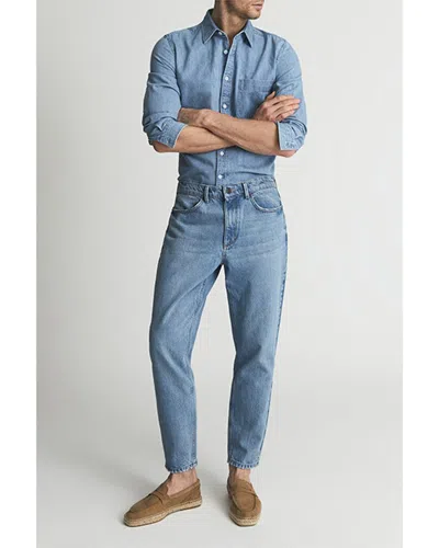 Reiss Benedict Cropped Washed Slim Jean In Blue