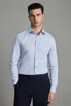 Reiss Gestreiftes Hemd Aus Baumwolle In Slim Fit In Blue Stripe