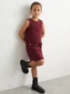 Reiss Berry Button-detail Sleeveless Shift Dress In Red
