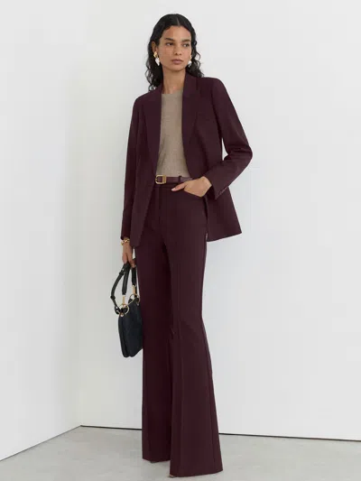 Reiss Berry Gabi Petite Flared Suit Trousers