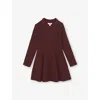 Reiss Berry 9-13 Yrs Embellished Collar Knitted Dress In Purple