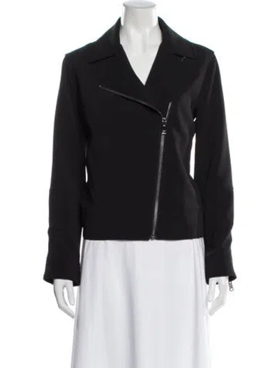 Pre-owned Reiss Biker Jacket In Black