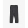 Reiss Derby Grey Melange 13-14 Yrs Merino Wool Cuffed Joggers In Gray