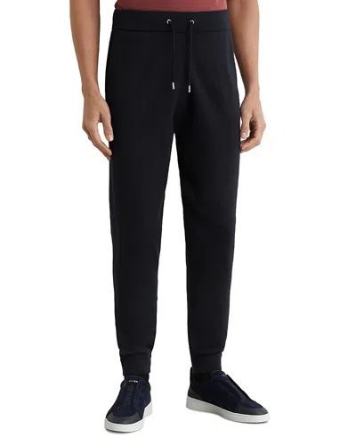 Reiss Billings Merino Wool Blend Joggers In Black