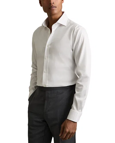 Reiss Bishopsgate Regular Fit Stretch Cotton Shirt In White