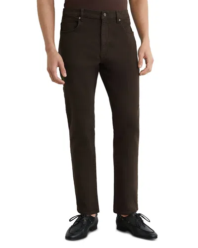 Reiss Bishopsgate Straight Fit Jeans In Brown