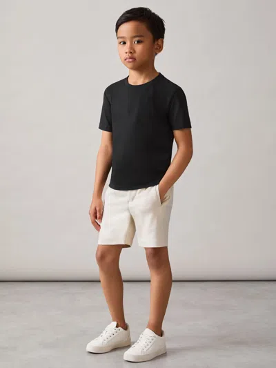 Reiss Black 9-13 Yrs Crew Neck T-shirt