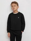 Reiss Black Avery Top & Joggers Set In Black