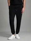 Reiss Navy Interlock Jersey Drawstring Joggers