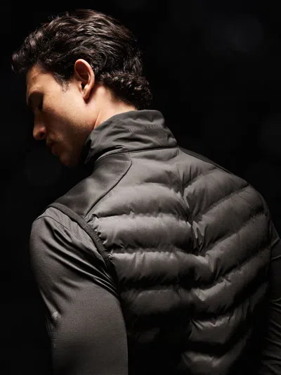 Reiss Black Hybrid Gilet  | Castore Hybrid Quilted Gilet In Multi