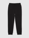 Reiss Black Interlock Drawstring Joggers In Black
