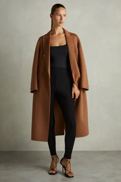 Reiss Black Panelled Jersey Skinny-fit Trousers
