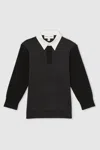 REISS BLACK NOA 13-14 YRS | LES 100 CIELS POLO SWEATSHIRT