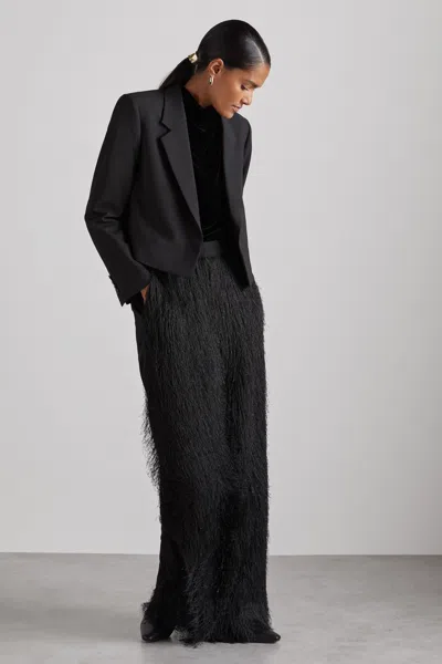 Reiss Black Atelier Cropped Blazer