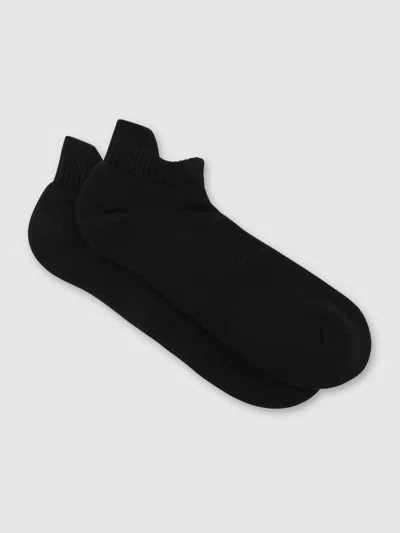 Reiss Black Luca Cotton-blend Trainer Socks