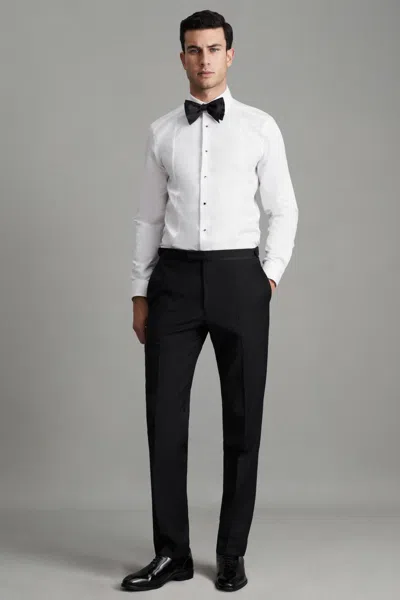 Reiss Black Modern Fit Tuxedo Trousers