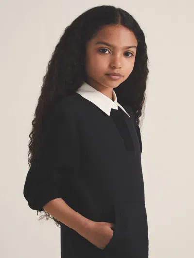 Reiss Black Noa 4-9 Yrs | Les 100 Ciels Polo Sweatshirt