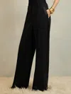 Reiss Black Petite Atelier Wide-leg Tuxedo Trousers