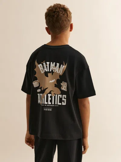 REISS REISS BLACK ROBINSON T-SHIRT