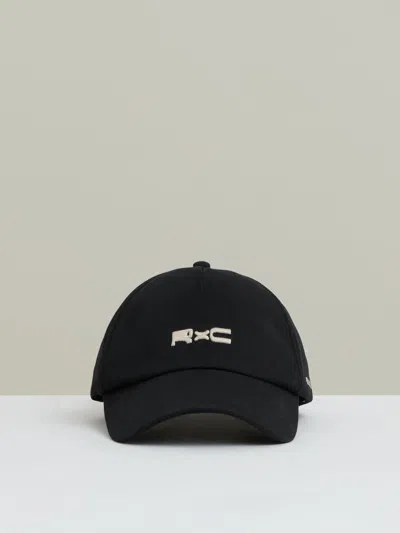 Reiss Black Roda Cap | Ché Logo-embroidered Cap
