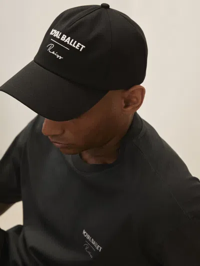 Reiss Black Royal Ballet Logo Unisex Fit Cap