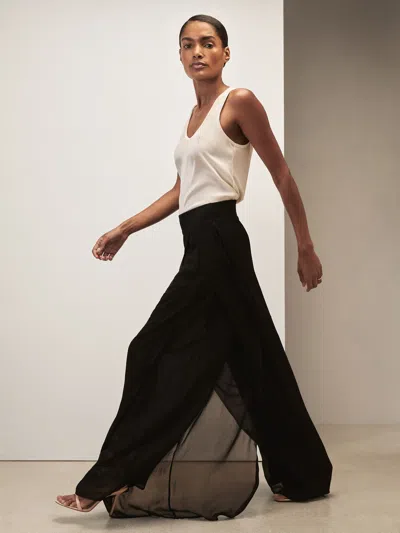 Reiss Black Side Stripe Trousers