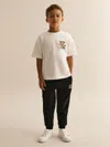 Reiss Black Stokely Joggers In Black