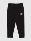 Reiss Black Stokely Joggers In Black
