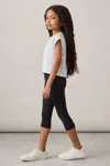 Reiss Black Three-quarter Length Leggings