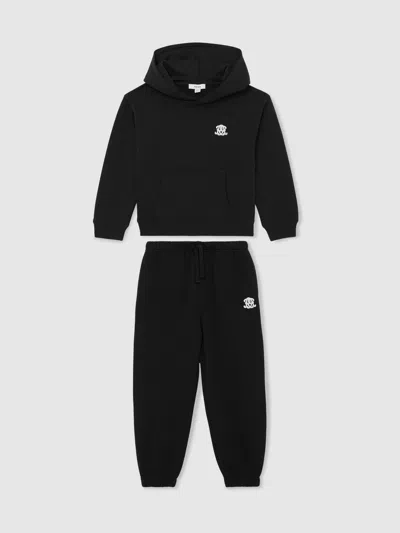 Reiss Black Top & Joggers Set