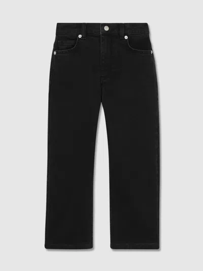 Reiss Babies' Black Wash Relaxed-fit Jeans