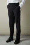 Reiss Black Knightsbridge T 9-13 Yrs Tuxedo Satin Stripe Trousers In Black