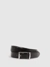 Reiss Wendegürtel Aus Leder In Black