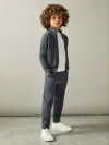 Reiss Blackened Blue Billings 3-9 Yrs Merino-blend Stretch Joggers