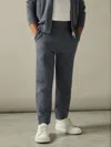 Reiss Blackened Blue Billings 9-13 Yrs Merino-blend Stretch Joggers