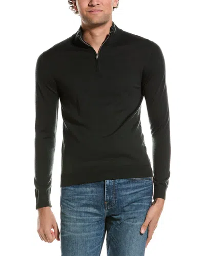 Reiss Blackhall Merino Wool 1/2-zip Funnel Neck Sweater In Green