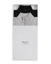 Reiss Blackhall Slim Fit Quarter Zip Polo Shirts - 2 Pack In Black/solft Gray