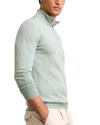 Reiss Blackhall Slim Fit Quarter Zip Sweater In Green