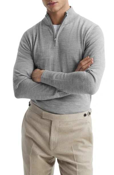 REISS REISS BLACKHALL WOOL QUARTER ZIP PULLOVER