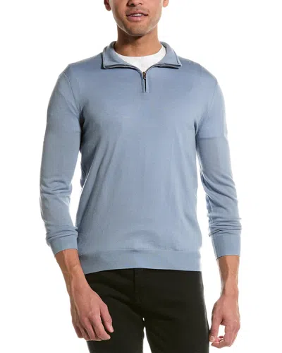 Reiss Blackhall Merino Wool Top In Blue