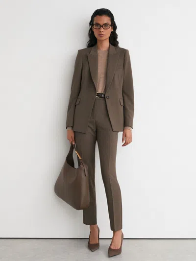 Reiss Black/neutral Puppytooth Slim-fit Suit Trousers
