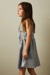 Reiss Black/white Gweneth 9-13 Yrs Sequin Dogtooth Double-breasted Dress