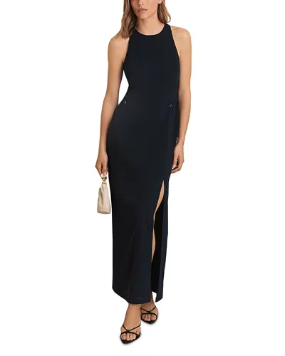 Reiss Blair Ladder Trim Maxi Dress In Black